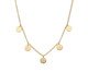 Colar Medalhas Penduradas Banhado a Ouro 18K, multicolor | WestwingNow