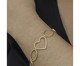 Pulseira com Elos Ovais e Coração Vazado Banhado à Ouro 18K, multicolor | WestwingNow