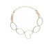 Pulseira com Elos Ovais e Coração Vazado Banhado à Ouro 18K, multicolor | WestwingNow