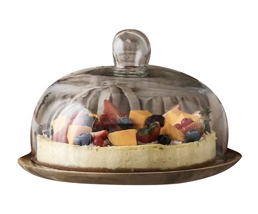 Boleira Velvet Pequena com Tampa I, Natural | WestwingNow