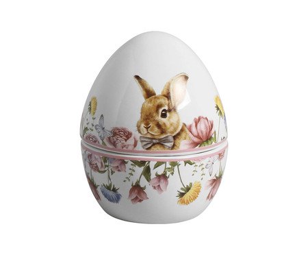 Bowl Ovo Easter Flowers Rabbit