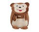 Mochila Infantil Parker Monkey marrom - 25X30X12,5cm, brown | WestwingNow