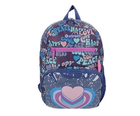 Mochila infantil Bolt Coração Azul - 30X45X14cm | Westwing