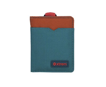 Carteira Watson 4XT Azul Petróleo - 11X9X1cm | Westwing