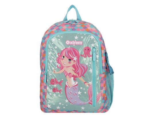 Mochila infantil Logan Sereia Rosa - 30X42X13cm, pink | WestwingNow
