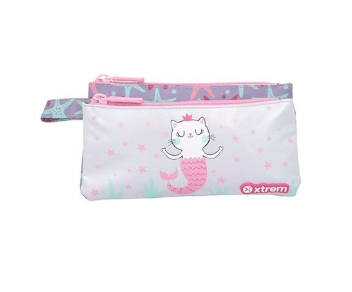 Estojo Trinity Gato Lilás - 22,5X12X10cm, purple | WestwingNow