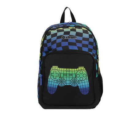 Mochila infantil Hopper Gamer Preto - 31X44,5X15cm | Westwing