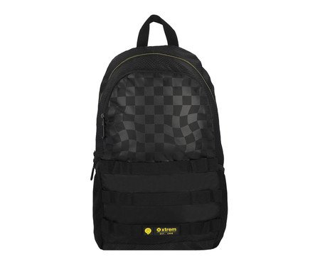 Mochila para Notebook 15 Clinton Preto e Amarelo - 29X46X19cm | Westwing