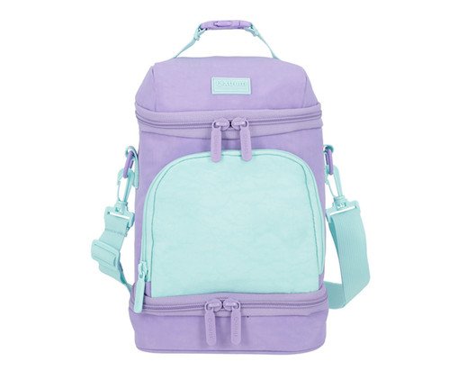 Lancheira Infantil Térmica Ranger Lilás e Verde Água - 20X29X12cm, purple | WestwingNow