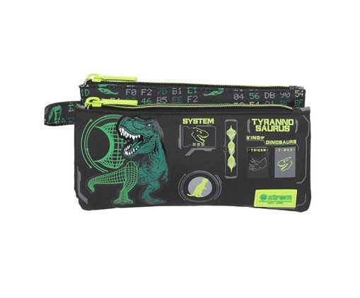 Estojo Trinity Dino Verde - 22,5X12X10cm, green | WestwingNow