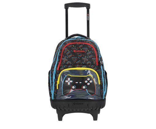 Mochila de Rodinha Infantil Cross Gamer Preto - 36X52X24cm, black | WestwingNow