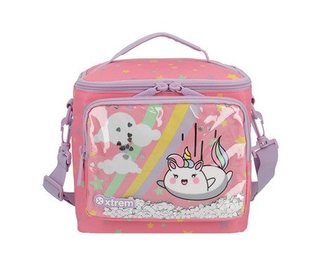 Lancheira Infantil Térmica Oregon Unicórnio Rosa - 22X21X19cm | Westwing
