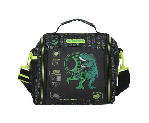 Lancheira Infantil Térmica New Break Dino Verde - 24X22X18cm, green | WestwingNow