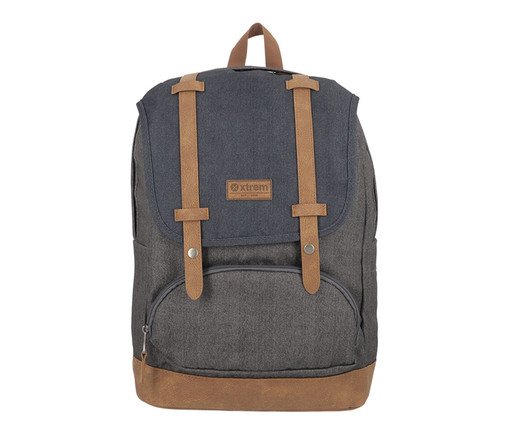 Mochila para Notebook 16 Straps Cinza e Azul - 46X32,5X16cm, grey | WestwingNow