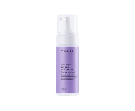 Espuma de Limpeza para Corpo e Rosto Hello, Night Moncloa - 150ml