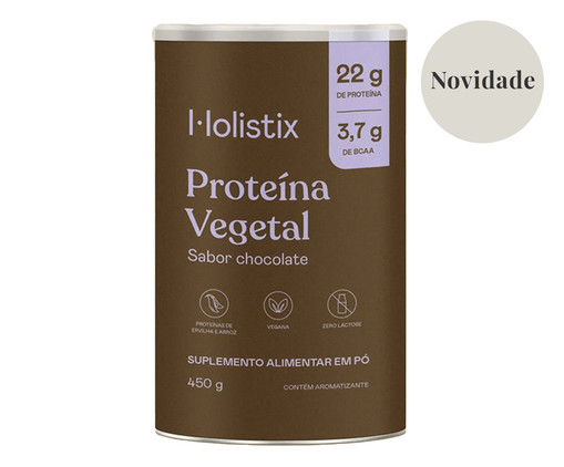 Proteína Vegetal Sabor Chocolate - 450G, Marrom | WestwingNow