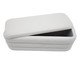 Puff Baú G em Veludo Valle Natural, Off White | WestwingNow