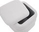 Puff Baú P em Veludo Valle Natural, Off White | WestwingNow