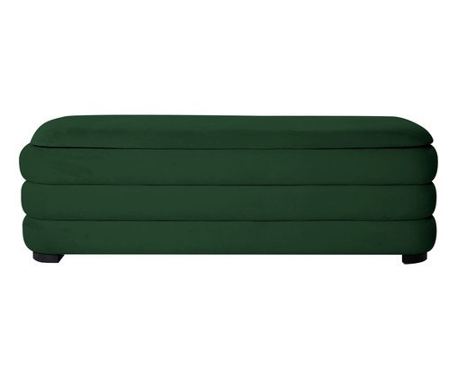 Puff Baú G em Veludo Valle Verde, green | WestwingNow