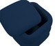Puff Baú P em Veludo Valle Azul Marinho, blue | WestwingNow