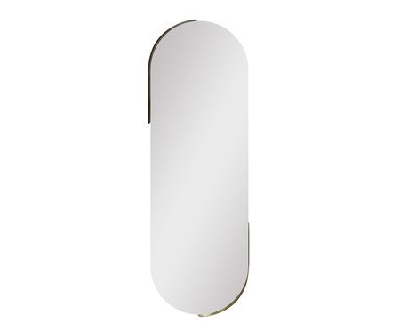 Espelho Capsule Oblongo Dourado Grande | Westwing