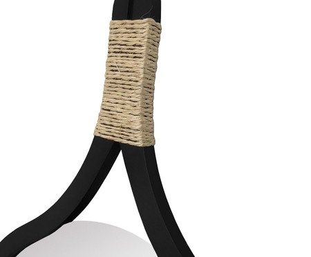 Espelho Profile Sisal Preto Grande | Westwing