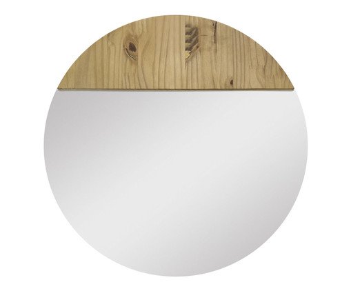 Espelho Decorativo Pine Redondo Pinus Natural, Natural | WestwingNow