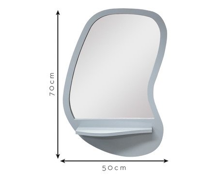 Espelho Organic Shelf Azul Grande | Westwing