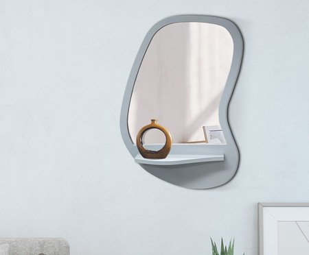 Espelho Organic Shelf Azul Grande | Westwing