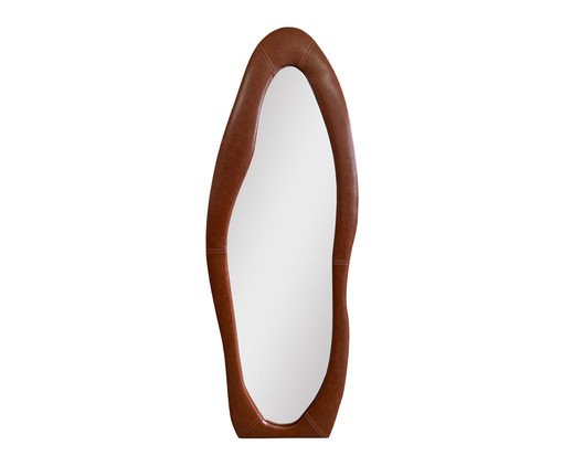 Espelho de Corpo Paris Orgânico em Corino Marrom, brown | WestwingNow