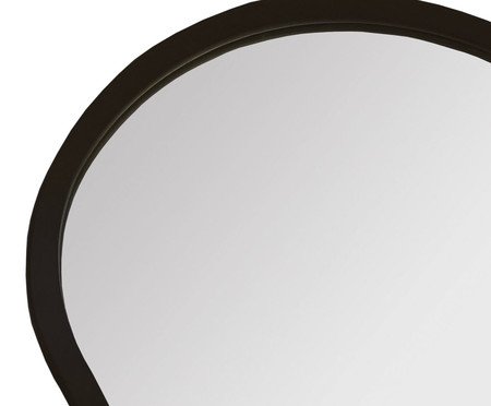 Espelho de Parede Orgânico Egg Preto | Westwing