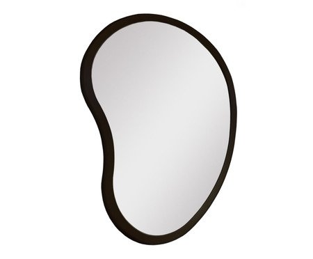Espelho de Parede Orgânico Egg Preto | Westwing