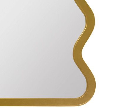 Espelho de Parede Wave Orgânico Dourado | Westwing