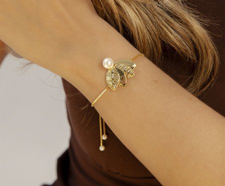 Pulseira Gravata Fiori Ouro | Westwing