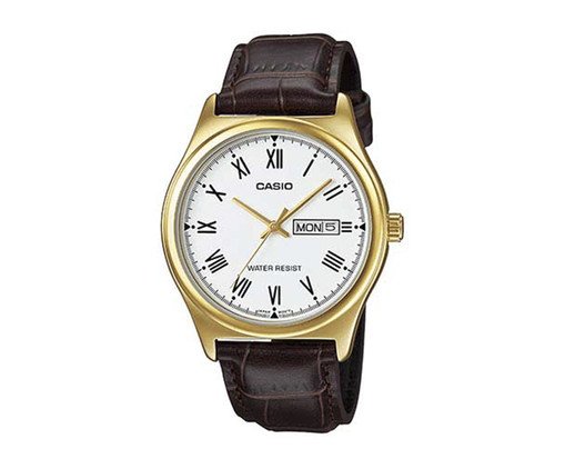 Relógio de Pulso Analógico Modelo Mtp-V006Gl-7Budf, Preto | WestwingNow