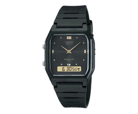 Relógio de Pulso Standard Anadigi Preto Modelo Aw-48He-1Avdf | Westwing