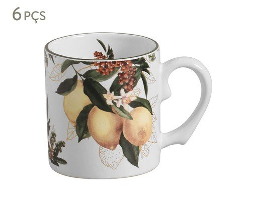 Jogo de Caneca Bergamota com Filete Verde Masterchef, Colorido | WestwingNow