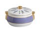 Sopeira com Tampa Grande Roxo com Filete Ouro Boca de Leao, Colorido | WestwingNow