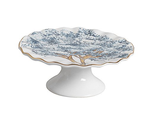 Porta Petit Four com Pe com Filete Ouro Ype Azul, Colorido | WestwingNow