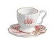Jogo de Xícaras para Café com Pires com Filete Ouro Ype Rosa, Colorido | WestwingNow