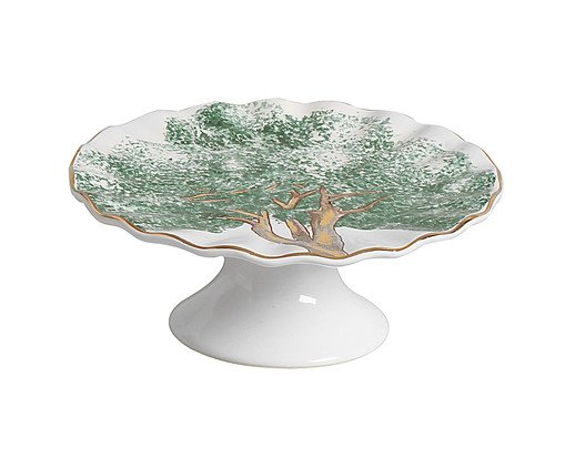 Porta Petit Four com Filete Ouro Ype Verde, Colorido | WestwingNow