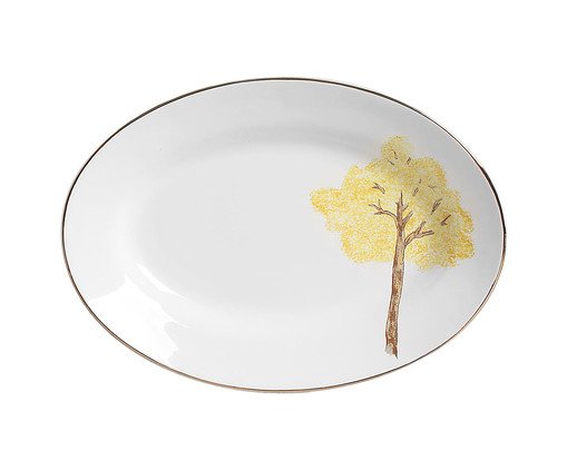 Travessa Pequena com Filete Ouro Ype Amarelo, Colorido | WestwingNow