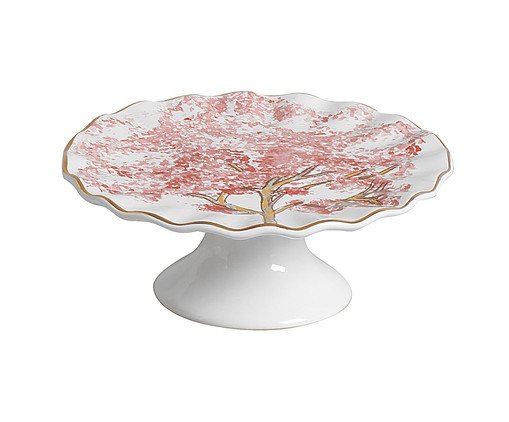 Porta Petit Four com Pe com Filete Ouro Ype Rosa, Colorido | WestwingNow