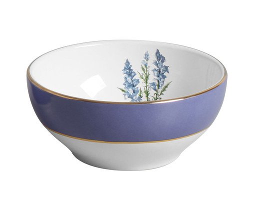 Tigela Media Roxo com Filete Ouro Boca de Leao, Colorido | WestwingNow