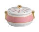 Sopeira com Tampa Rosa com Filete Ouro Boca de Leao, Colorido | WestwingNow