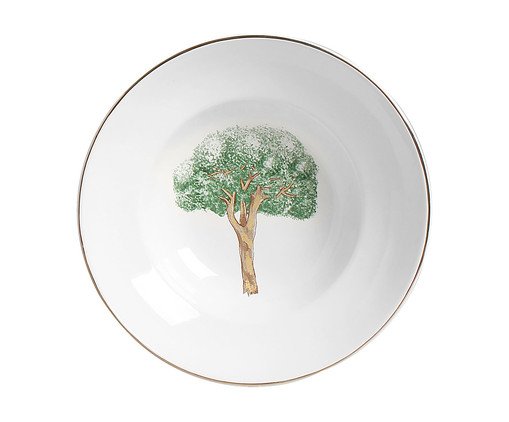 Prato Massa Com Aba com Filete Ouro Ype Verde, Colorido | WestwingNow