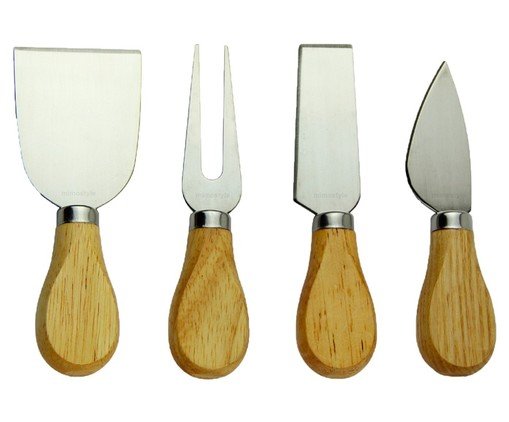 Conjunto de utensílios para queijo wood, Colorido | WestwingNow
