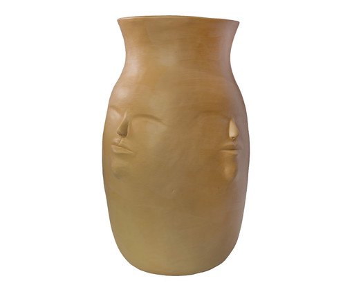 Vaso Faces Jequitinhonha Bege - 43X28cm, multicolor | WestwingNow