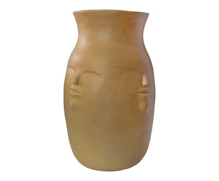 Vaso Faces Jequitinhonha Bege - 43X28cm | Westwing