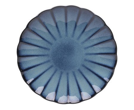 Prato para Sobremesa Scallop Azul